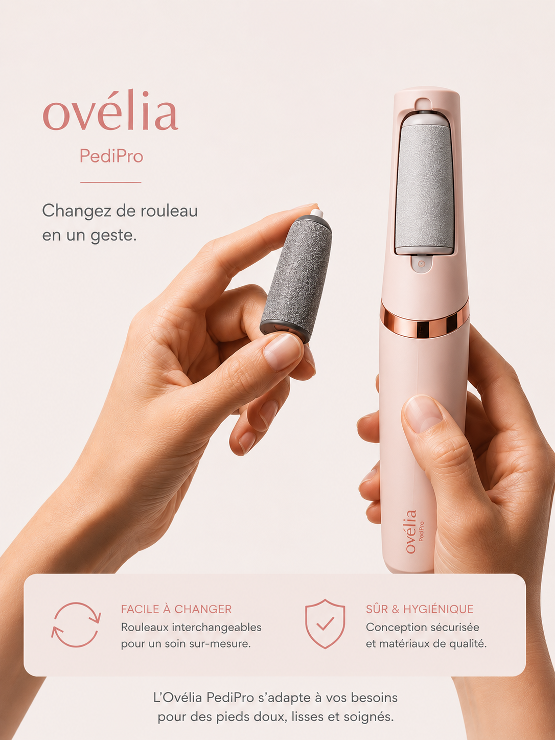 Rouleaux de rechange Ovélia PediPro